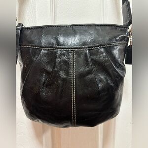 Coach VINTAGE Y2K F42833 SoHo Black Patent Leather Swingpack in EUC No Callouts